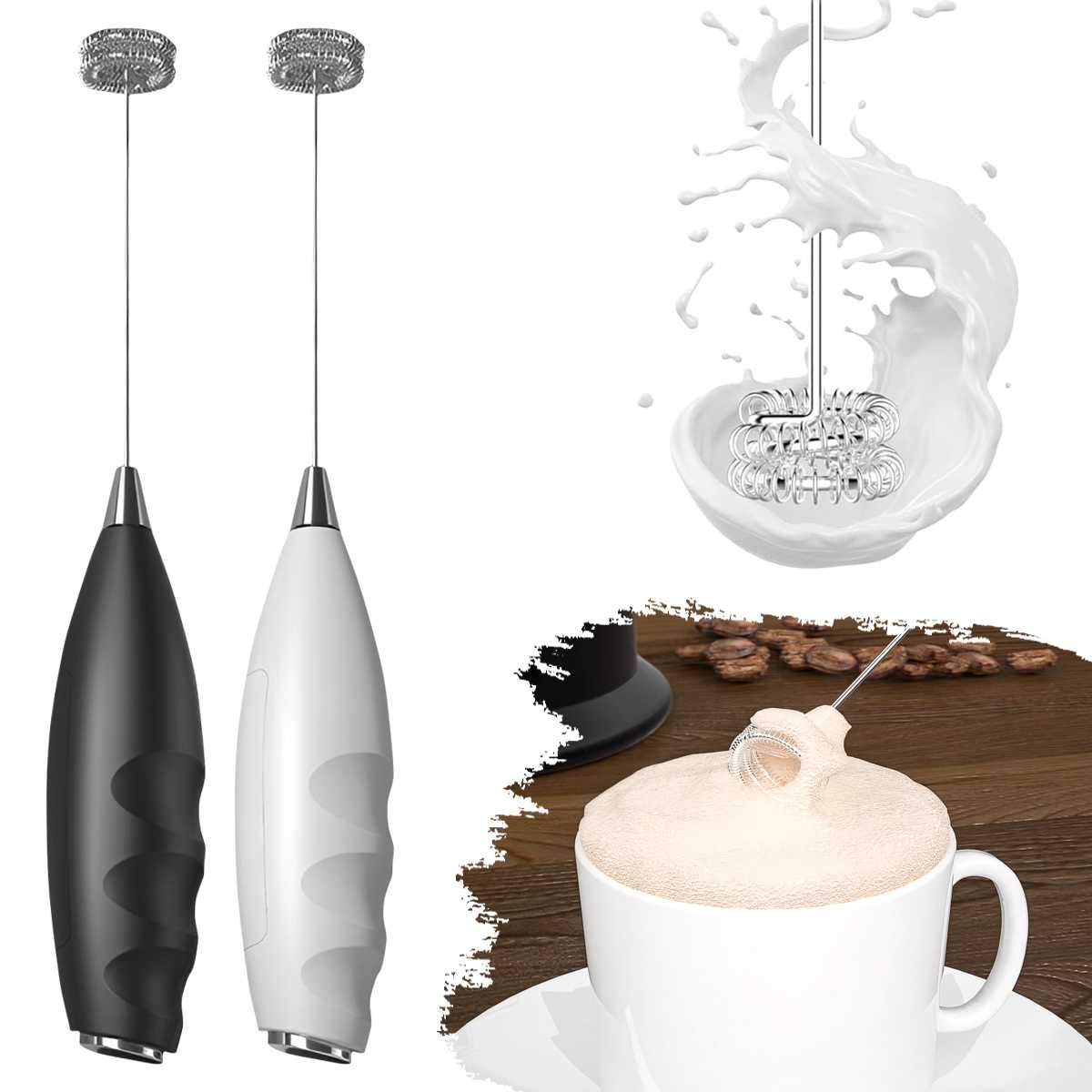 Kitchen Gadgets Blender - Mousseur à lait électrique, fouet électrique