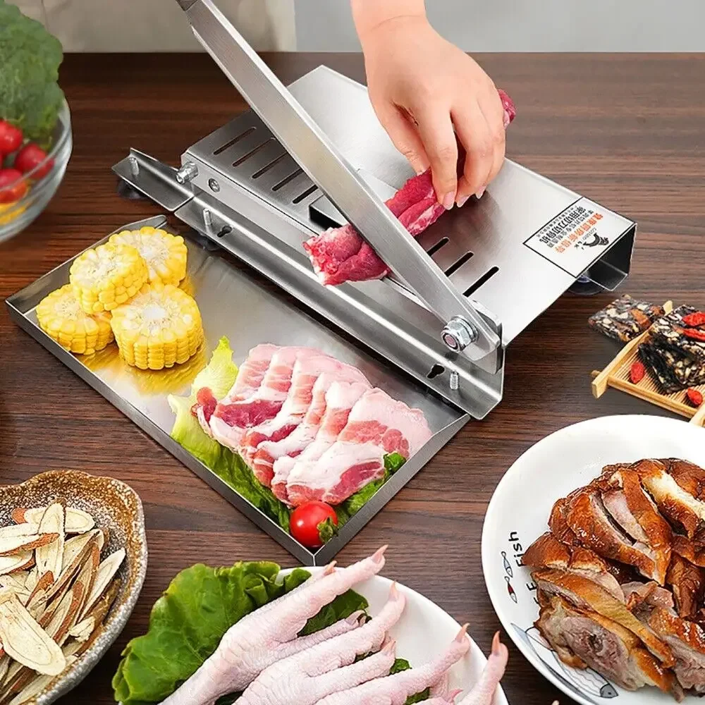 Kitchen Gadgets Machine - Trancheuse d'agneau manuelle domestique commerciale, coupe-rouleaux