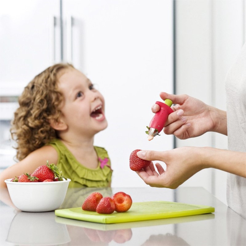 Kitchen Gadgets Novelty - Éplucheur de fraises, coupe-ananas, éliminateur de