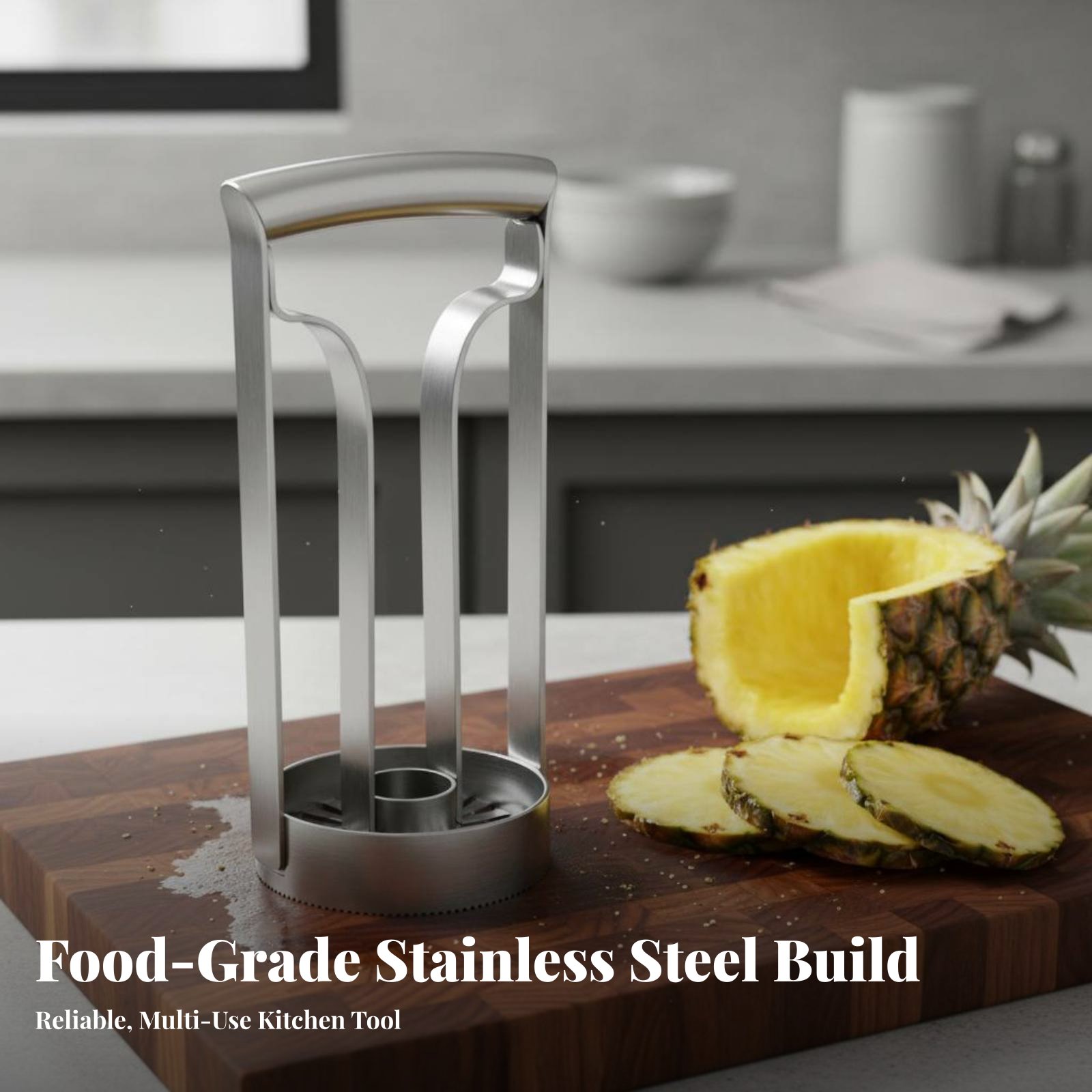 Kitchen Gadgets Save Time - Coupe-ananas en acier inoxydable de qualité