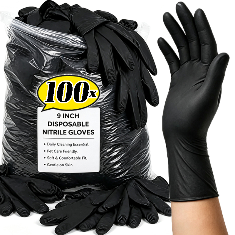 Gants noirs jetables en PVC, h - Kitchen Gadgets Novelty avis et prix