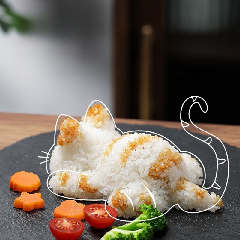 Moules à Onigiri Chat Unique,  - Fun Kitchen Gadgets For Kids avis et prix