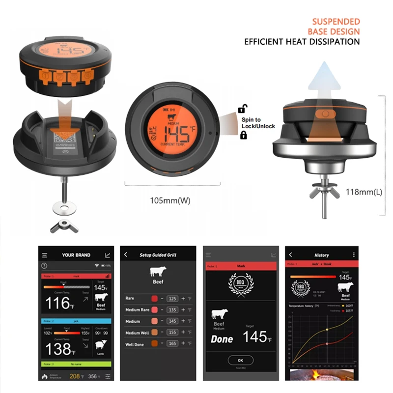 Thermomètre Bluetooth capteur  - Kitchen Gadgets Under 500 avis et prix