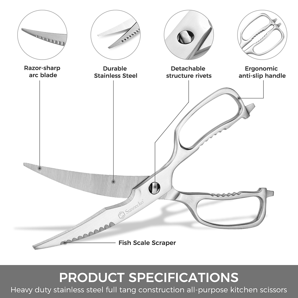 Sunnecko – ciseaux de cuisine  - Kitchen Gadgets Cool avis et prix
